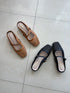 Pu Hollow Out Slip On Flats